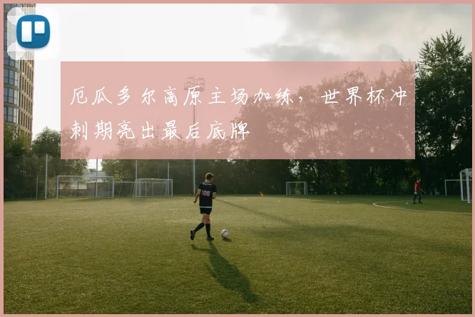 厄瓜多尔高原主场加练，世界杯冲刺期亮出最后底牌